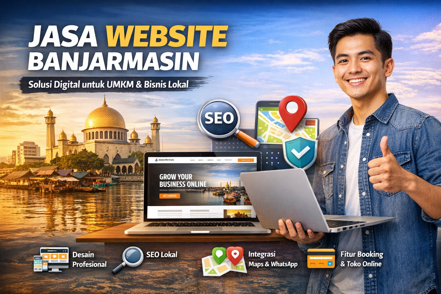 Jasa Website Banjarmasin Profesional, Solusi Digital Terbaik untuk UMKM & Perusahaan Lokal